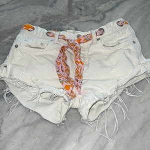 Free People denim shorts